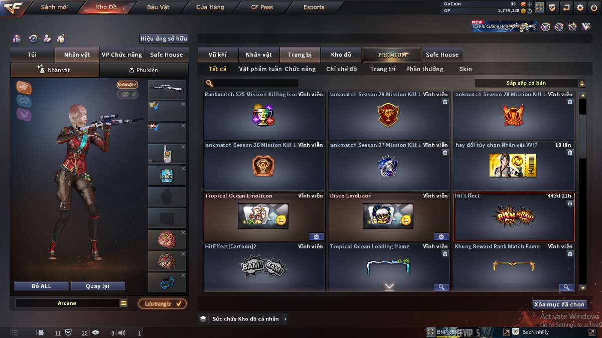 shop acc cf uy tin gia re